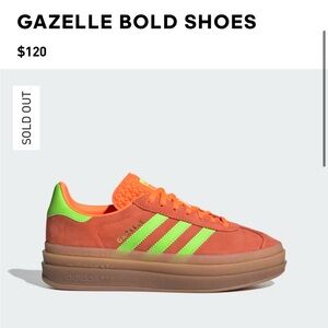 Gazelle Bold Women’s Sneaker Size 9 - Sold Out Solar Orange / Solar Green style
